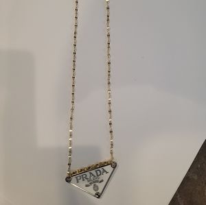 Prada Logo Necklace